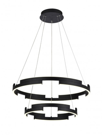 Suspensie LED Castle, negru mat, 60W 01-3179