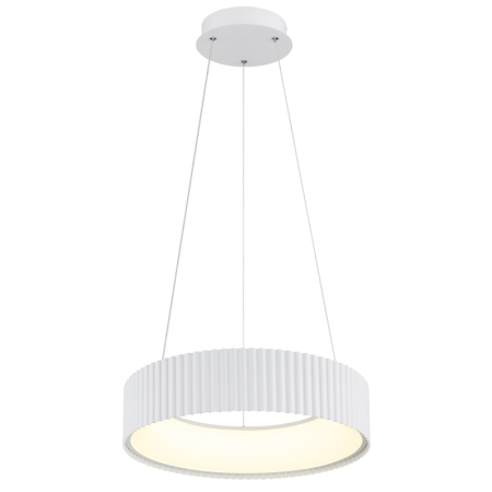 Iluminat interior - Suspensie LED Kemp, metal alb mat, acril alb, 45W CCT2700/4000/6000K