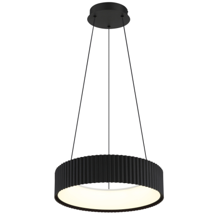 Iluminat interior - Suspensie LED Kemp, metal negru mat, acril alb, 45W CCT2700/4000/6000K