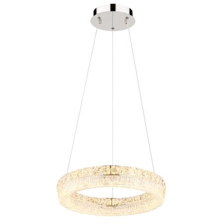 Iluminat interior - Suspensie LED Laurel, metal cromat, 24W 2700W-6000K