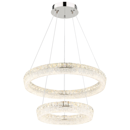 Iluminat interior - Suspensie LED Laurel, metal cromat, 60W 2700W-6000K