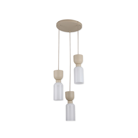 Lustre cu abajur - Suspensie Lumiere SP3, bej, 3xE27 113054