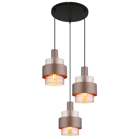 Lustre cu abajur - Suspensie Milley, bronz/negru, 4xE27 15560-3HA