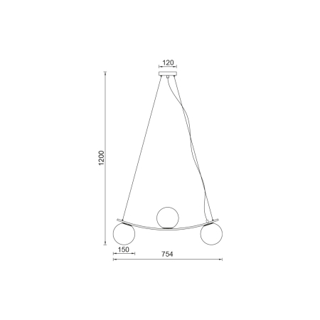 Suspensie/Pendul, alb mat, 3x10W G9, BV01-00116 [3]