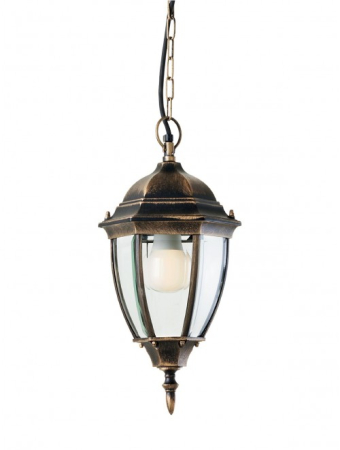 Suspensii exterior - Suspensie pentru exterior Sevilla, negru antic cu patina aur, 1xE27