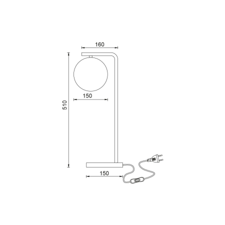 Veioza, alba mat, 1x10W G9, BV01-00118 [3]