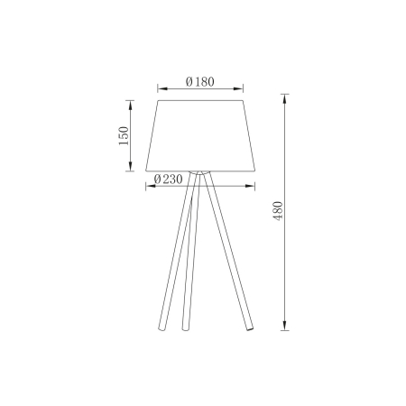 Veioza neagra, 1x23W E27, BV06-00021 [2]