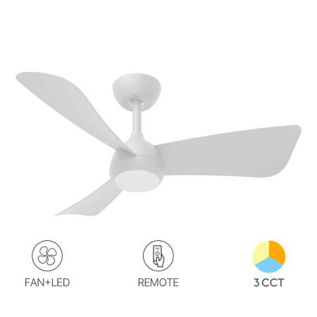 Ventilatoare - Ventilator de tavan LED Fancy, alb,18W-30W