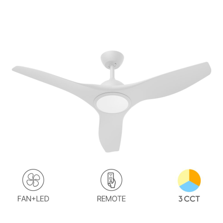 Ventilatoare - Ventilator de tavan LED Fancy, alb, 24W-35W