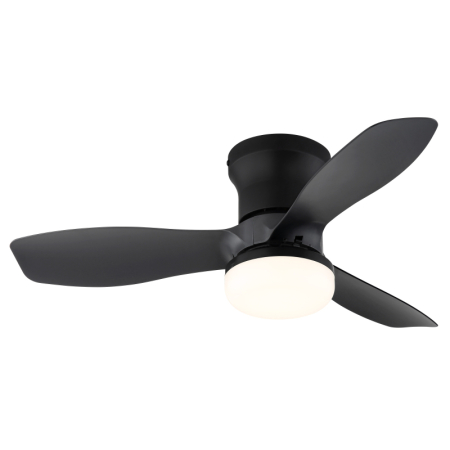 Ventilatoare - Ventilator de tavan LED Irwin, plastic,negru mat/antracit,intensitate reglabilă, 15W CCT2700-6500K
