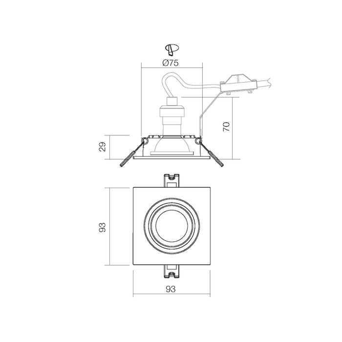 Spot incastrat PT 01, 1x50W GU10, 70392 [2]