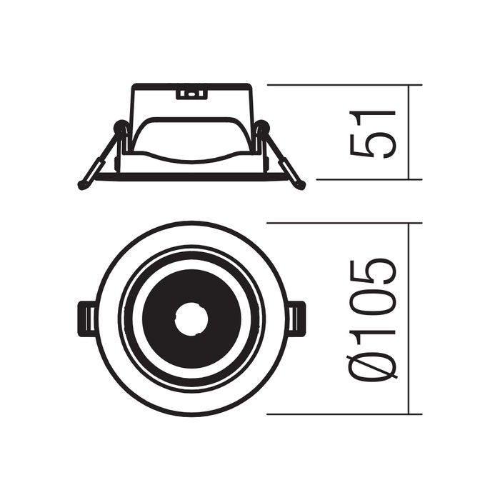 Spot incastrat LED PT 08, 4000K, 70427 [4]