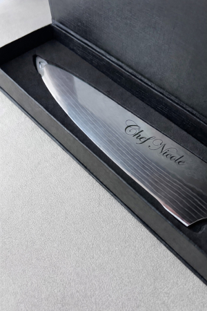 Cutite personalizate - Cutit profesional de bucatarie personalizat prin gravura laser cadou barbati si femei