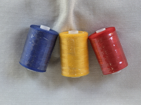 Ate poliester bumbac - Se de 3 ate cusut "tricolor"