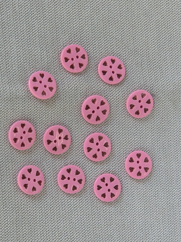 Accesorii handmade - Nasturi colorati roz