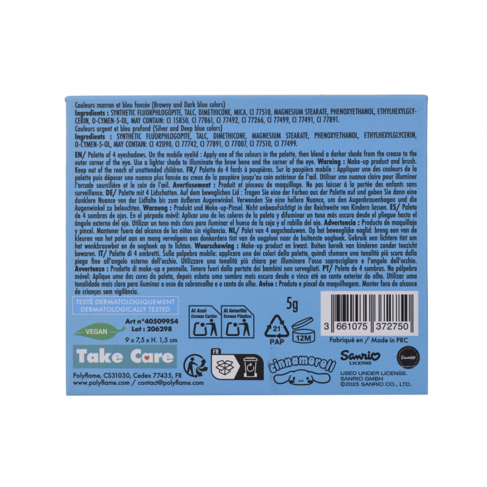 Paletă Farduri de Pleoape Cinnamoroll – 4 nuanțe pastel vegane [4]