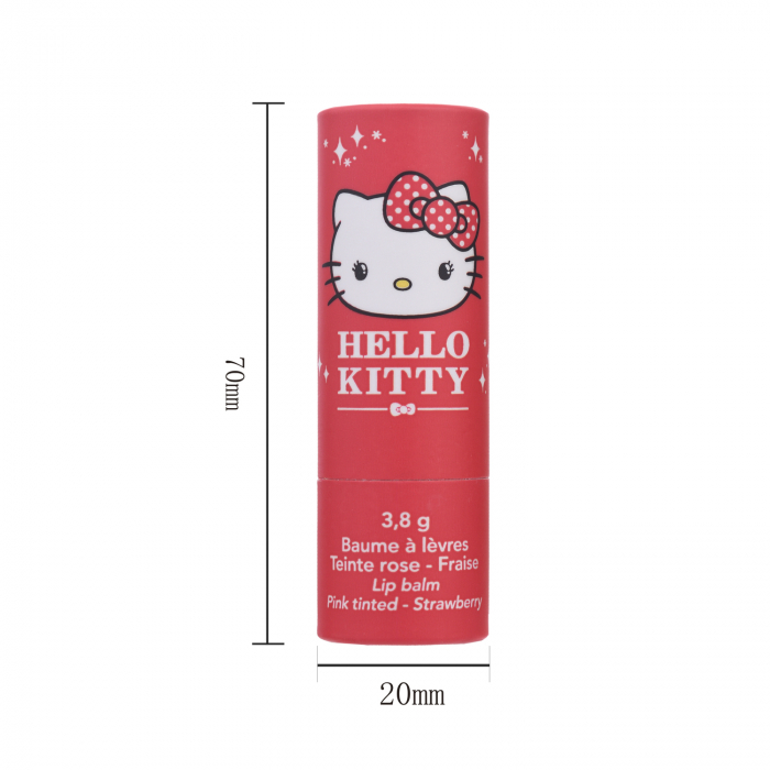 Balsam de buze Hello Kitty – Roz delicat, aromă căpșuni, 3.8g [3]