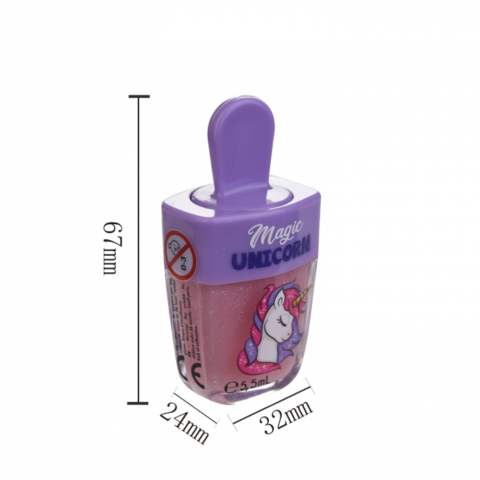 Luciu Buze Magic Unicorn – Căpșuni, Vegan, Copii, 5.5ml [3]