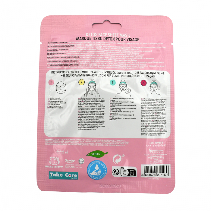 Mască Facială Detox Hello Kitty – Ceai Verde & Grapefruit, 25ml [3]
