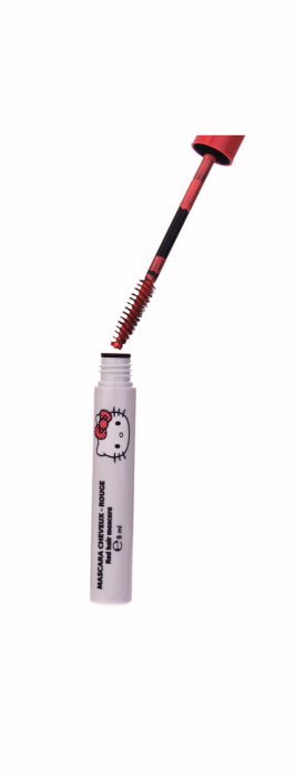 Mascara rosu pentru păr Hello Kitty – colorare temporară, vegan, 6 ml [2]