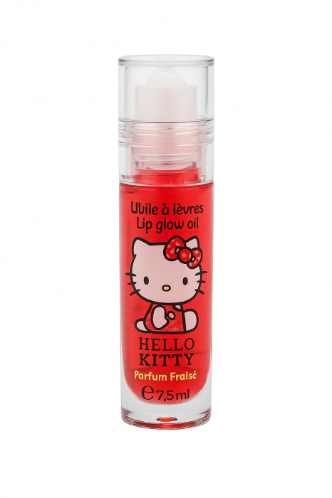 Ulei Buze Hello Kitty – Glow & Căpșuni, Vegan 7.5ml [1]