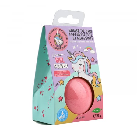 Produse - Bombă de baie efervescentă Unicorn Girl Power