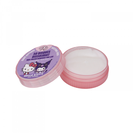 Dischete fara acetona sters oja Hello Kitty & Kuromi – cutie 50 bucăți [2]