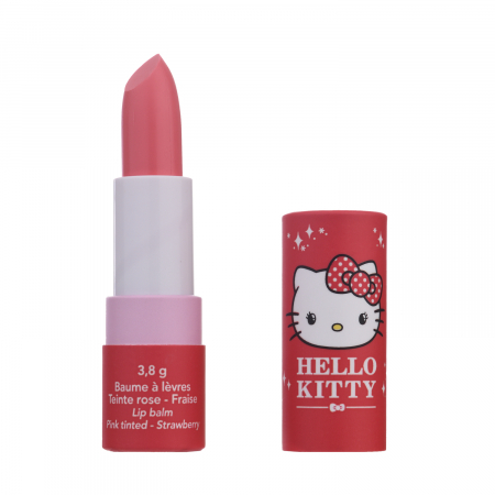 Balsam de buze Hello Kitty – Roz delicat, aromă căpșuni, 3.8g [1]