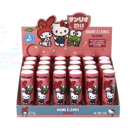 Produse - Balsam Buze Hello Kitty & Friends – Căpșuni, Vegan 4.5g