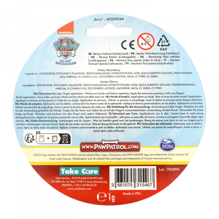 Balsam Buze Copii Paw Patrol – Set Căpșuni & Cireșe, Vegan [3]