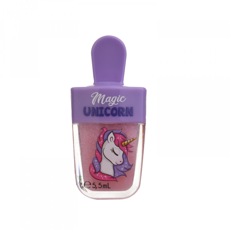 Produse - Luciu Buze Magic Unicorn – Căpșuni, Vegan, Copii, 5.5ml