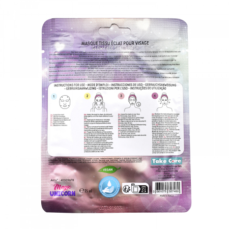 Mască Unicorn pentru Fetițe – Glow Face Sheet Mask, Vegan, 25ml [2]