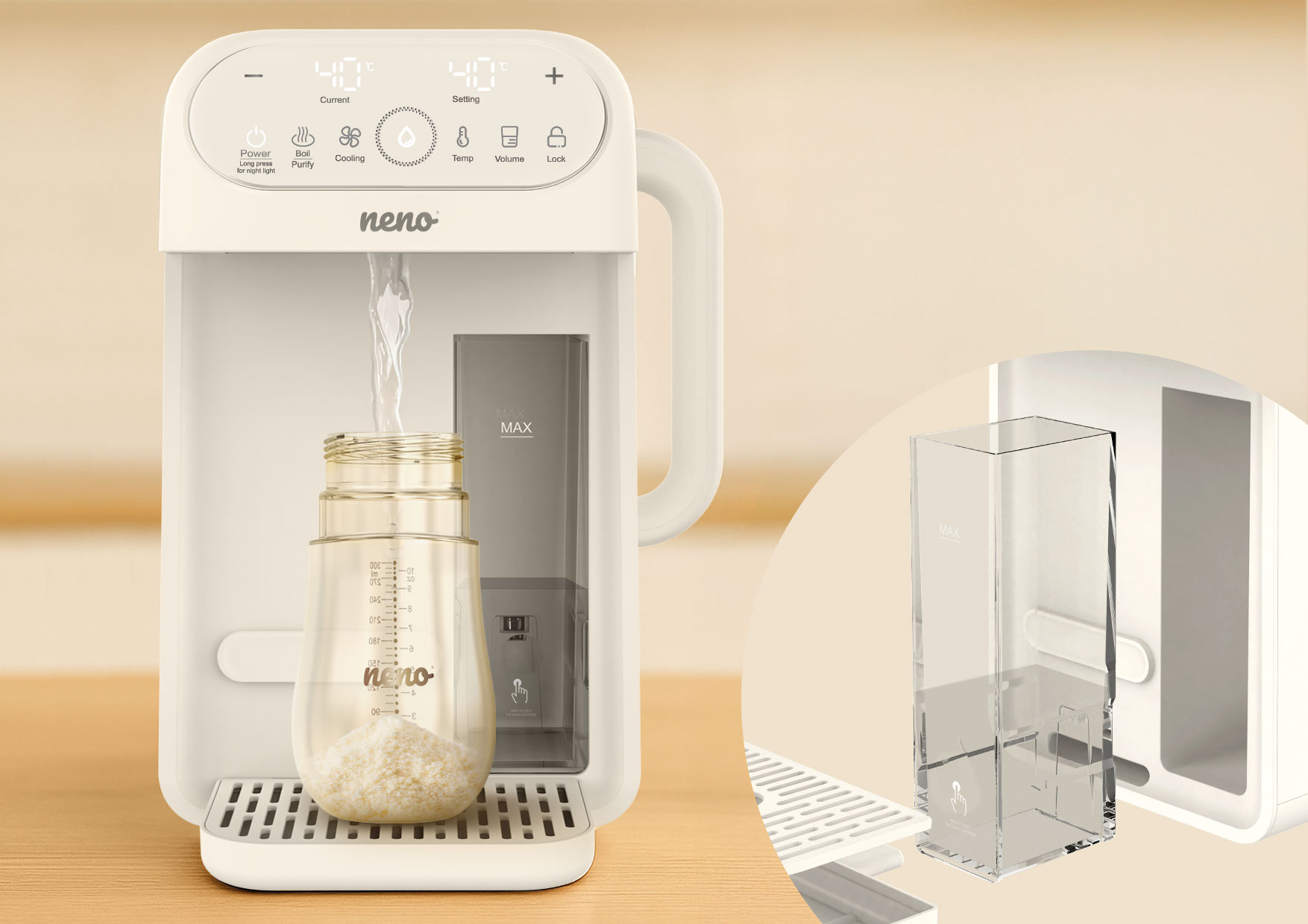 Neno Lago - Aparat pentru prepararea laptelui praf