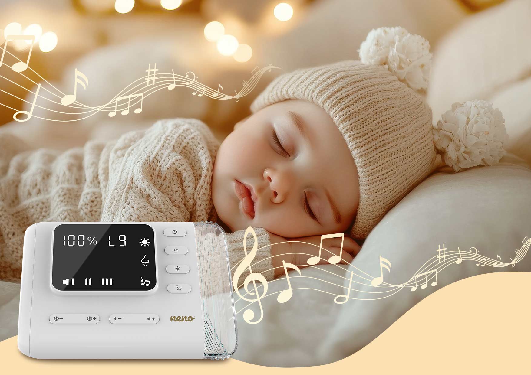 Melodii relaxante și zgomot alb redate de aspirator