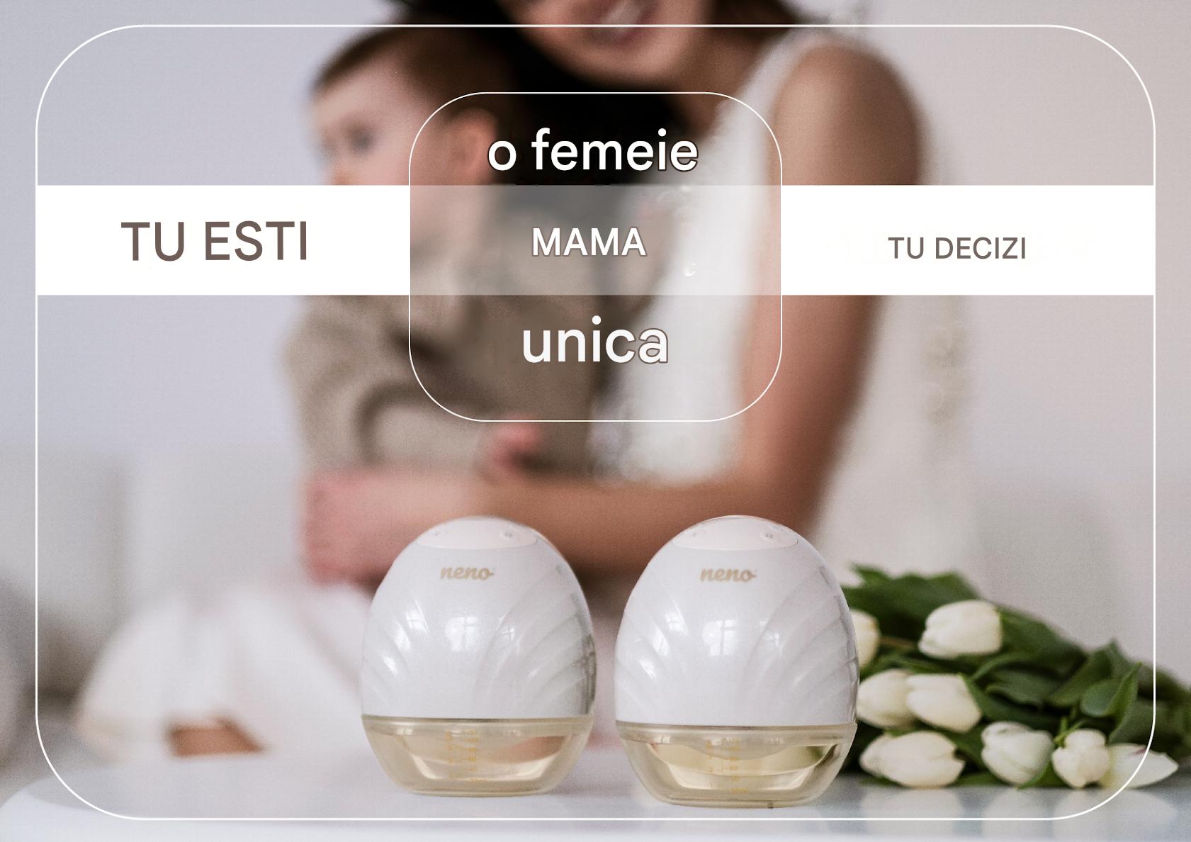 o femeie îmbrățișând un bebeluș, iar în fundal gemenii Neno Perla