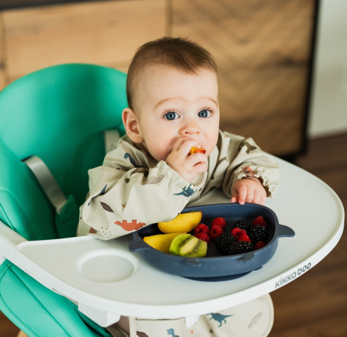 Set hranire bebelusi pentru diversificare din silicon, 6+ luni, Albastru [4]