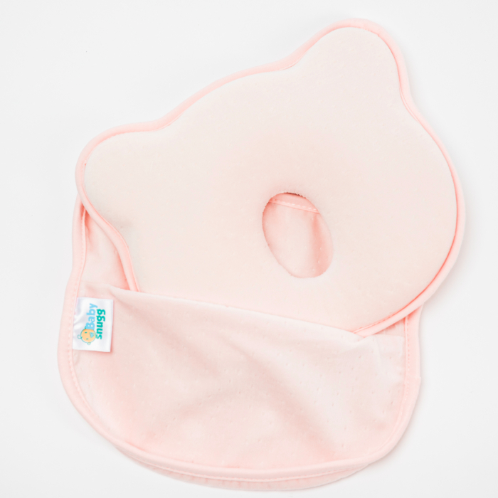 Perna bebelusi cu 2 huse contra plagiocefaliei pentru formarea capului, Roz [4]