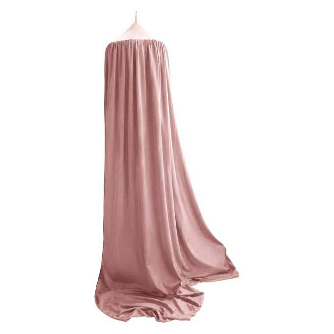 Baldachin pentru pat copii tip cort suspendat roz deschis 280 cm [6]