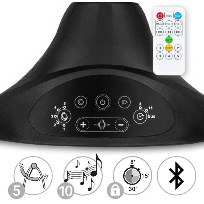 Balansoar electric 2 în 1 LUXI Dark Melange/Negru [5]