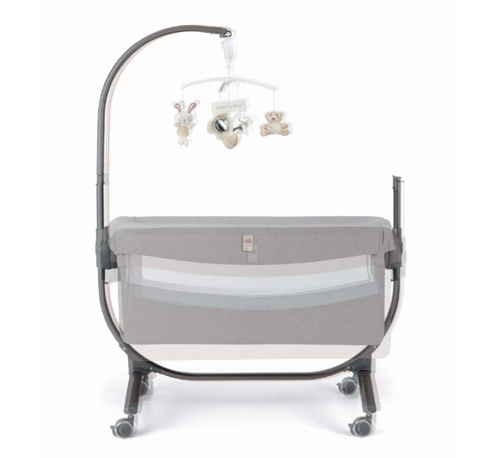 Pătuț Co-Sleeping Cullami – Pătuț Bebe Atașabil, Reglabil pe Înălțime, Cu Laterale Detașabile-gri [5]