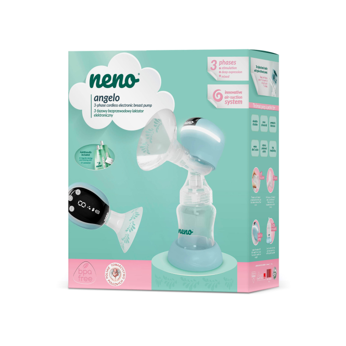 Pompă de sân electrică wireless Neno Angelo –  3 faze pentru alăptare [6]