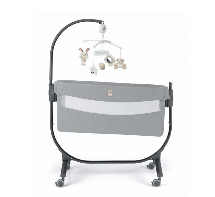 Pătuț Co-Sleeping Cullami – Pătuț Bebe Atașabil, Reglabil pe Înălțime, Cu Laterale Detașabile-gri [3]
