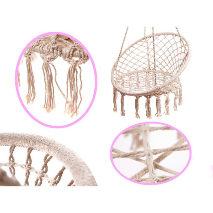 Balansoar  cuib de barză ecru 80 cm 150 kg [2]