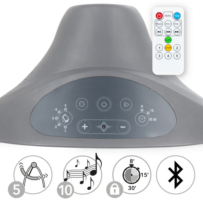 Balansoar electric 2 în 1 LUXI Dark Melange/lemn [7]