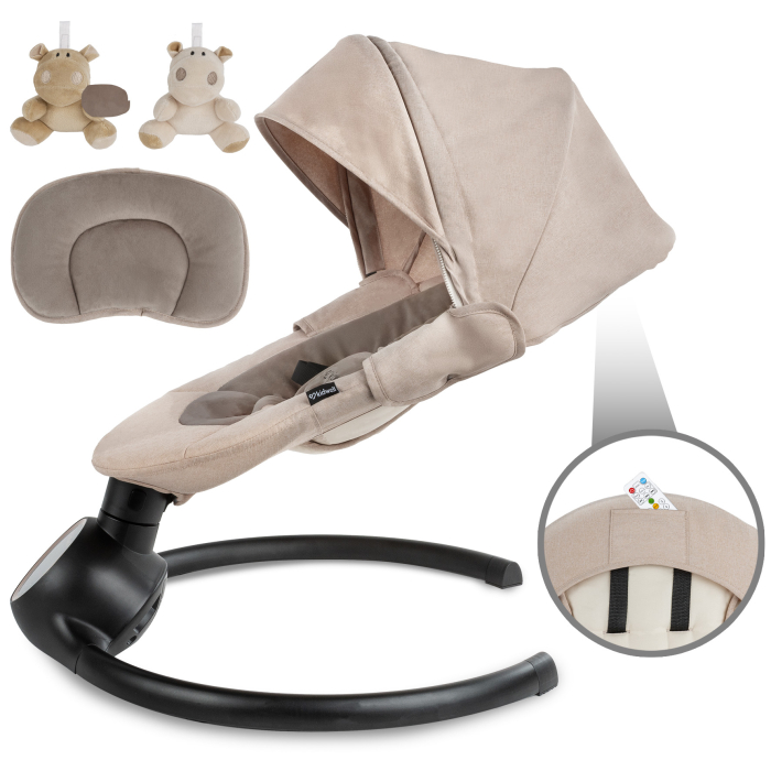 Balansoar electric 2 în 1 REVE Bej/Auriu [6]