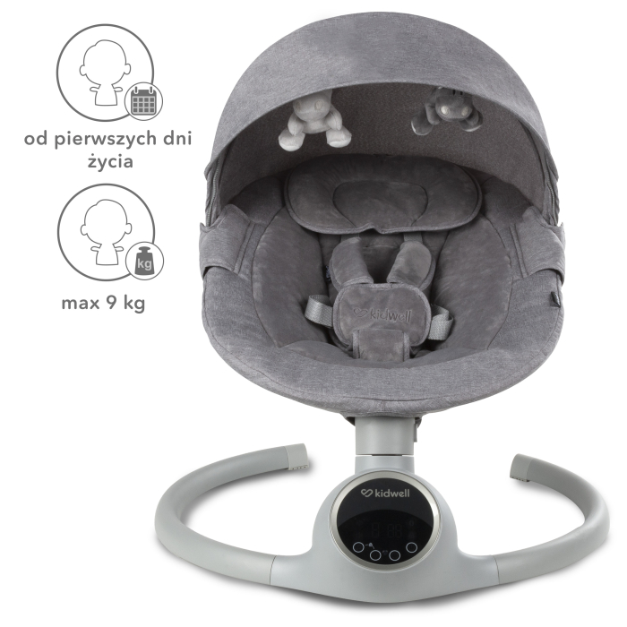 Balansoar electric 2 în 1 REVE Gri/Argintiu [10]