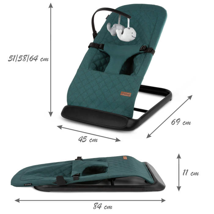 Scaun balansoar Laro Verde/Negru [3]