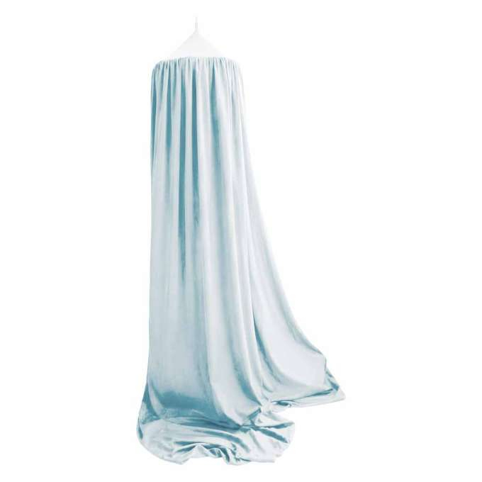 Baldachin pentru pat copii tip cort suspendat albastru 280 cm [6]