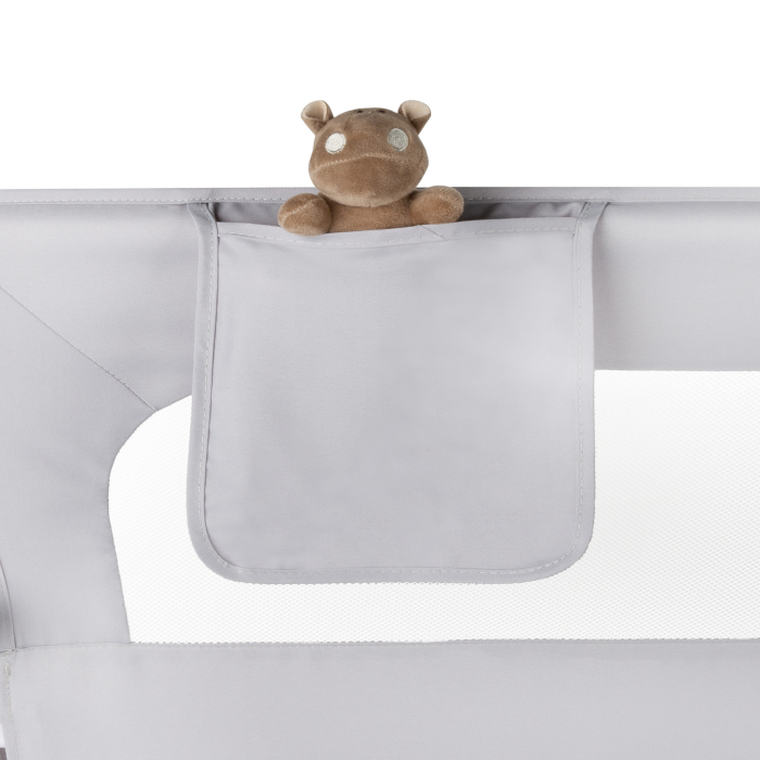 Bariera de protectie pentru pat copii Kidwell CORI Gray, 150 cm [7]