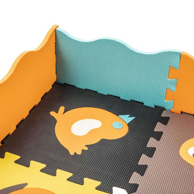 Covoras de joaca si tarc pentru copii din spuma EVA puzzle cu animale 25 piese [8]